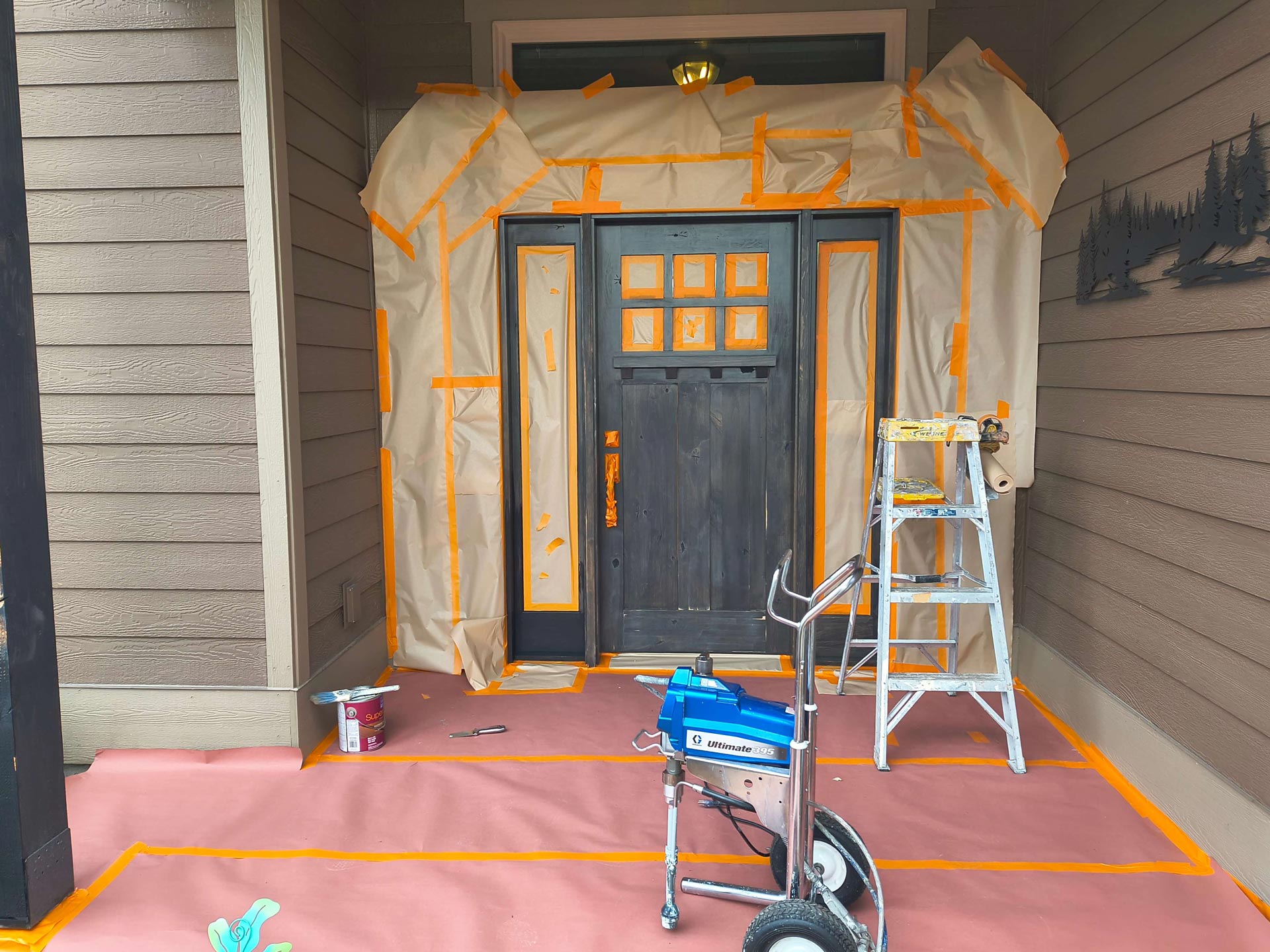 Completed painting project